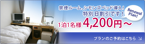 �։����[���A���V�����Y�x�b�h�����I���ʓ������ł��I��1��1���l4,200�~�`�b���̃v�����̂��\��͂����炩��